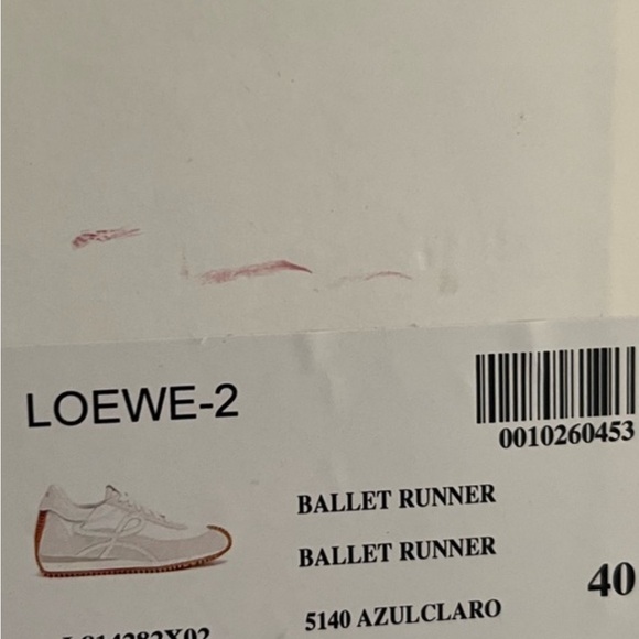 Loewe White and Brown Ballet Runner Sneakers - Picture 3 of 3